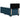 Pat box spring cu saltea, albastru, 90x200 cm, catifea
