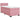 Pat box spring cu saltea, roz, 90x200 cm, catifea