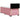 Pat box spring cu saltea, roz, 90x200 cm, catifea
