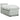 Pat box spring cu saltea, gri deschis, 90x200 cm, catifea