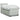 Pat box spring cu saltea, gri deschis, 100x200 cm, catifea