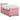 Pat box spring cu saltea, roz, 100x200 cm, catifea