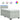 Pat box spring cu saltea, gri deschis, 100x200 cm, catifea