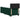 Pat box spring cu saltea, verde închis, 100x200 cm, catifea