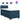 Pat box spring cu saltea, albastru, 100x200 cm, catifea