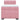 Pat box spring cu saltea, roz, 100x200 cm, catifea