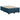 Pat box spring cu saltea, albastru, 120x190 cm, catifea
