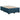 Pat box spring cu saltea, albastru, 120x190 cm, catifea