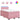 Pat box spring cu saltea, roz, 120x200 cm, catifea