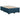 Pat box spring cu saltea, albastru, 120x200 cm, catifea
