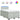 Pat continental cu saltea, gri deschis, 120x200 cm, catifea