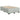 Pat continental cu saltea, gri deschis, 120x200 cm, catifea