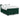 Pat box spring cu saltea, verde închis, 140x190 cm, catifea