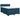 Pat box spring cu saltea, albastru, 140x190 cm, catifea
