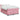 Pat box spring cu saltea, roz, 140x190 cm, catifea