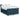 Pat box spring cu saltea, albastru, 140x190 cm, catifea
