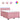 Pat box spring cu saltea, roz, 140x190 cm, catifea