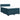 Pat box spring cu saltea, albastru, 140x200 cm, catifea