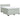 Pat box spring cu saltea, gri deschis, 140x200 cm, catifea