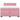 Pat box spring cu saltea, roz, 140x200 cm, catifea