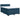 Pat box spring cu saltea, albastru, 140x200 cm, catifea