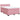 Pat box spring cu saltea, roz, 140x200 cm, catifea
