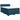 Pat box spring cu saltea, albastru, 160x200 cm, catifea