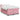 Pat box spring cu saltea, roz, 160x200 cm, catifea