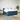 Pat box spring cu saltea, albastru, 180x200 cm, catifea