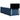 Pat box spring cu saltea, albastru, 90x190 cm, textil