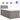 Pat box spring cu saltea, gri taupe, 90x200 cm, textil