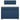 Pat box spring cu saltea, albastru, 90x200 cm, textil