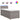 Pat box spring cu saltea, gri taupe, 90x200 cm, textil