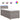 Pat box spring cu saltea, gri taupe, 100x200 cm, textil