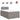 Pat box spring cu saltea, taupe, 120x190 cm material textil
