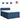 Pat box spring cu saltea, albastru, 140x200 cm, textil