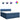 Pat box spring cu saltea, albastru, 180x200 cm, material textil