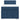 Pat box spring cu saltea, albastru, 90x200 cm, textil