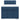 Pat box spring cu saltea, albastru, 90x200 cm, textil