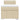Pat box spring cu saltea, crem, 90x200 cm, textil