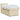 Pat box spring cu saltea, crem, 90x200 cm, textil