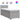 Pat box spring cu saltea, gri deschis, 90x200 cm, textil