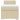 Pat box spring cu saltea, crem, 100x200 cm, textil