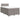 Pat box spring cu saltea, taupe, 120x190 cm material textil