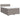 Pat box spring cu saltea, gri taupe, 140x200 cm, textil