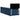 Pat box spring cu saltea, albastru, 90x190 cm, textil