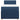 Pat box spring cu saltea, albastru, 90x200 cm, textil