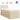 Pat box spring cu saltea, crem, 100x200 cm, textil