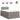 Pat box spring cu saltea, taupe, 120x190 cm material textil