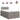 Pat box spring cu saltea, taupe, 120x190 cm material textil